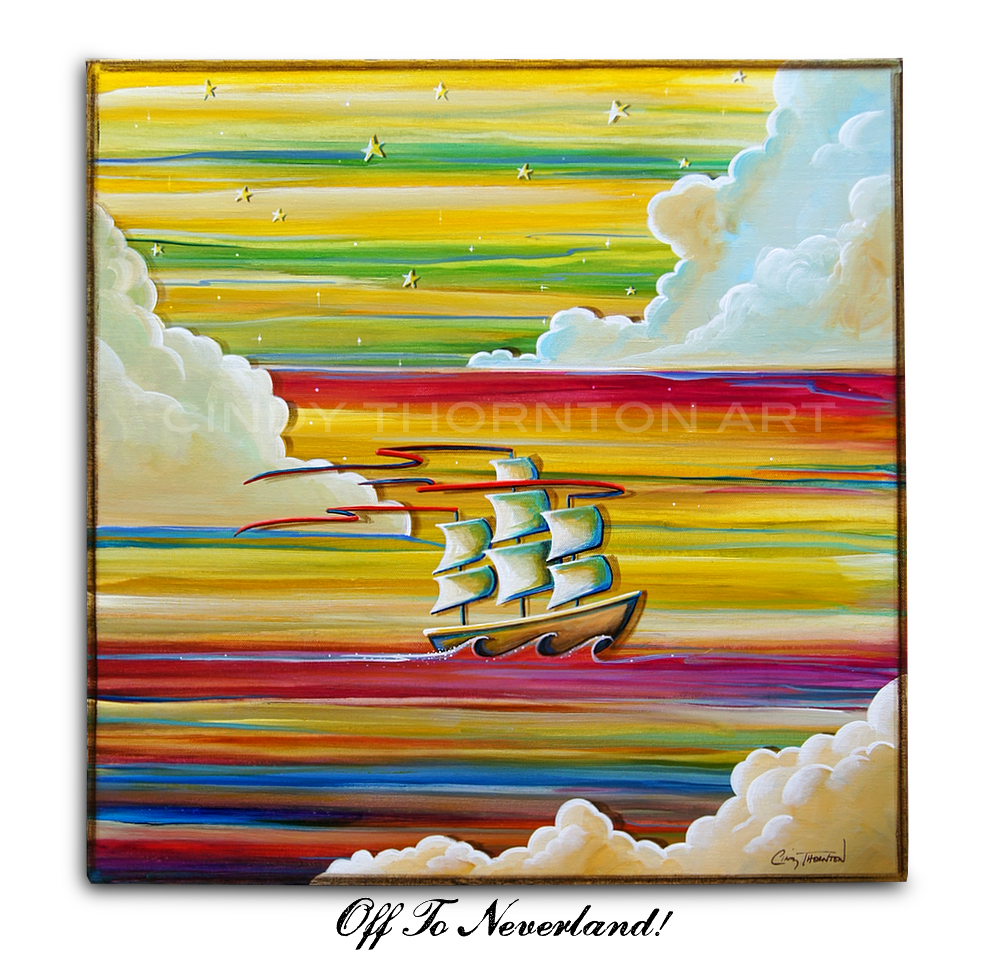Contemporary Whimsical Clipper Ship - 